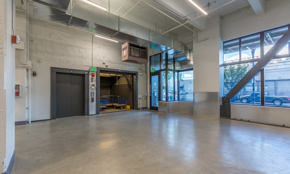 Large access elevators at Urban Storage - Capitol Hill in Seattle, Washington