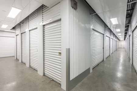 Interior of a climate controlled self storage facility.