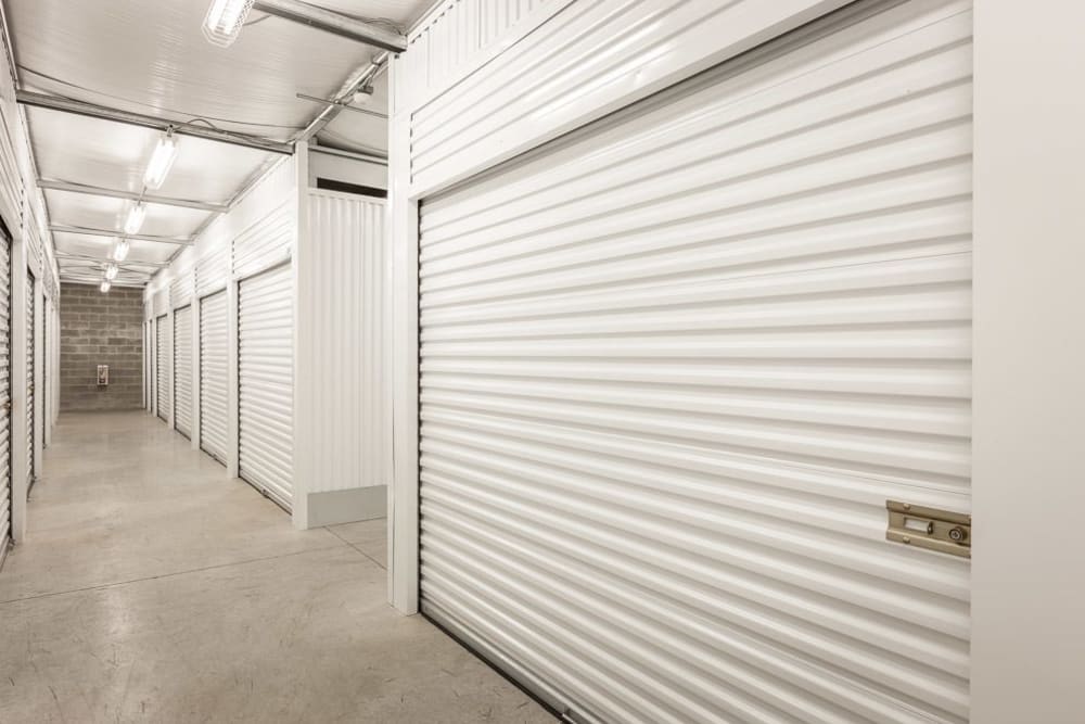 Indoor units at Emerald Heated Self Storage in Puyallup, Washington.
