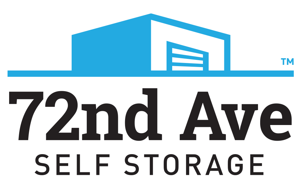 Logo for 72nd avenue self storage.