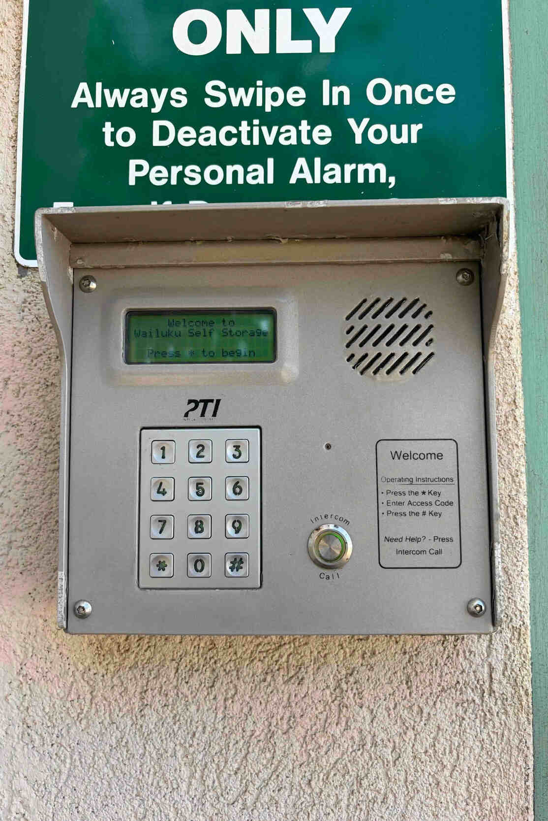 Keypad access